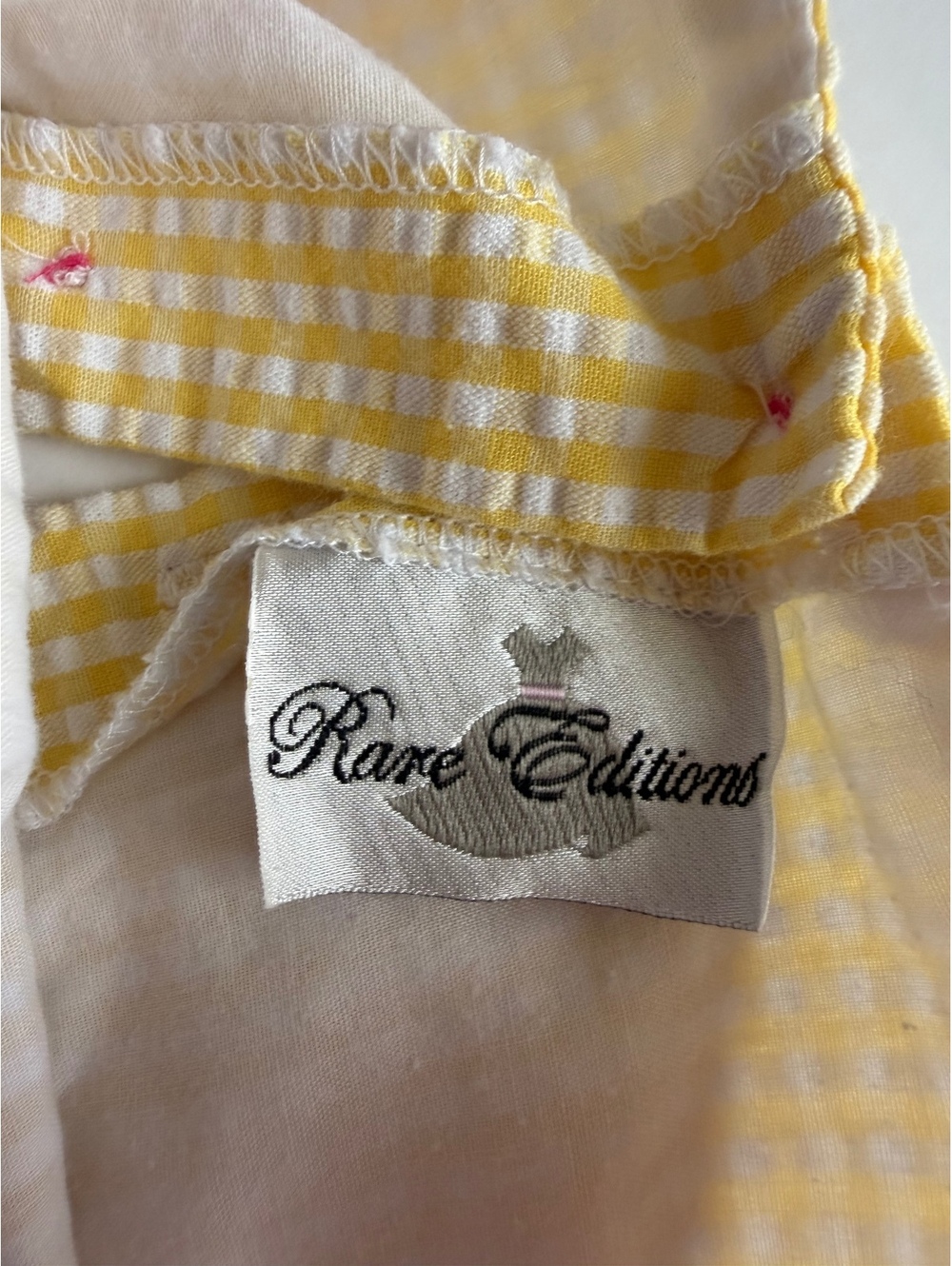 Rare Editions Colorblock Gingham Flip Flop Dress Size 5 - Picture 2 of 5